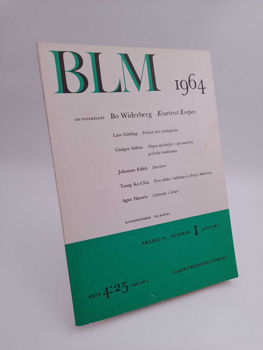 Bonniers litterära magasin | 1964/1