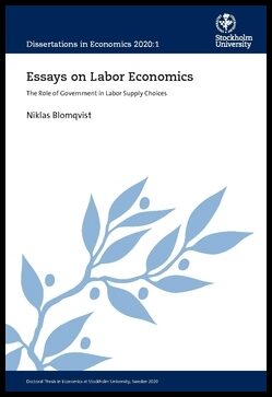 Blomqvist, Niklas | Essays on labor economics : The role of government in labor supply choices