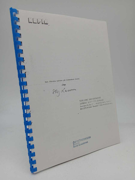 Larsson, Stig | Den första natten på Commodore Hotel