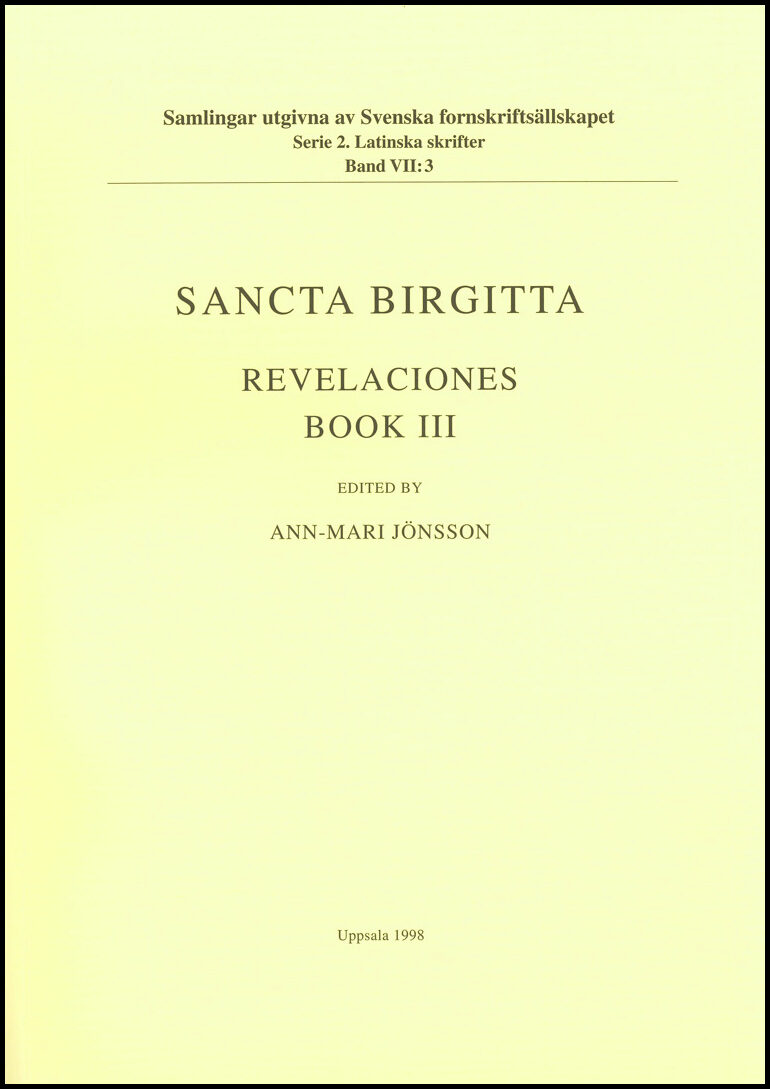 Heliga Birgitta | Revelaciones Book 3 / Lib. 3 : Revelaciones. Book 3