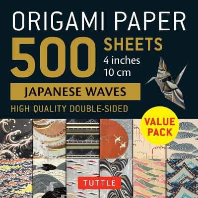 Tuttle Studio [red.] | Origami Paper 500 sheets Japanese Waves 4' (10 cm)