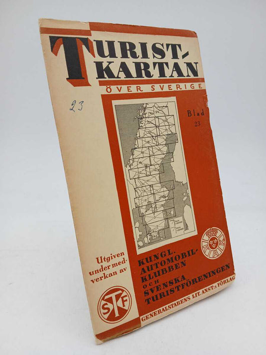 utgiven under medverkan av Kungl. automobilklubben och Svenska turistföreningen | Turistkartan över Sverige : Blad 23