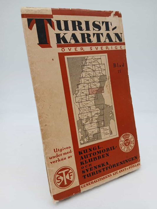 utgiven under medverkan av Kungl. automobilklubben och Svenska turistföreningen | Turistkartan över Sverige : Blad 15