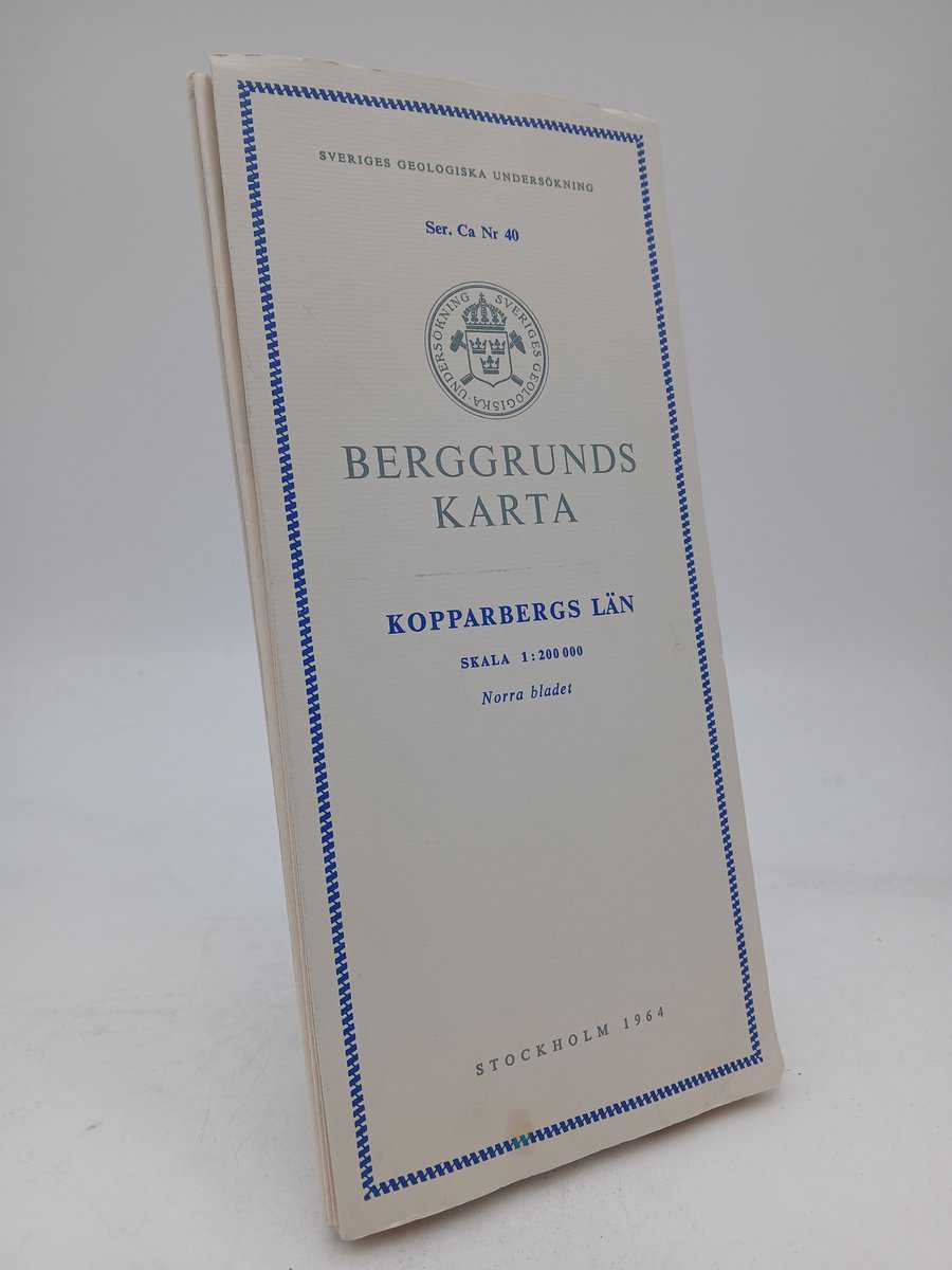 Hjelmqvist, Sven | Berggrundskarta över Kopparbergs län : Norra bladet
