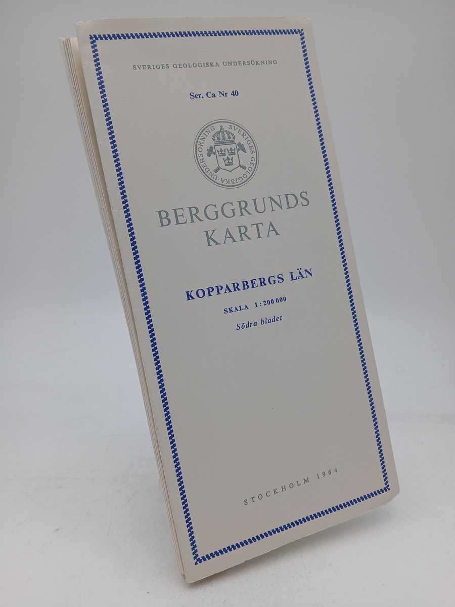 Hjelmqvist, Sven | Berggrundskarta över Kopparbergs län : Södra bladet