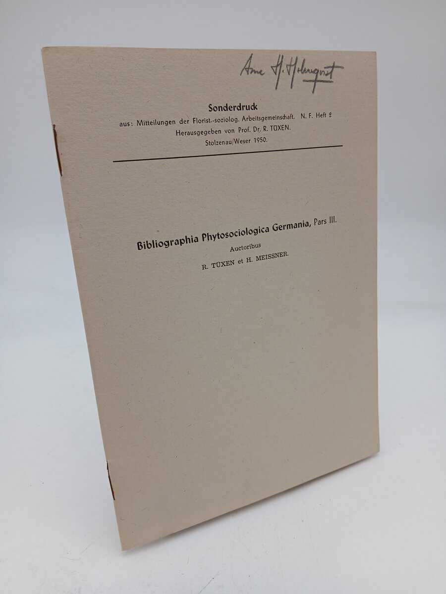 Tüxen, R. | Meissner, H. | Bibliographia Phytosociologica Germania, Pars III.