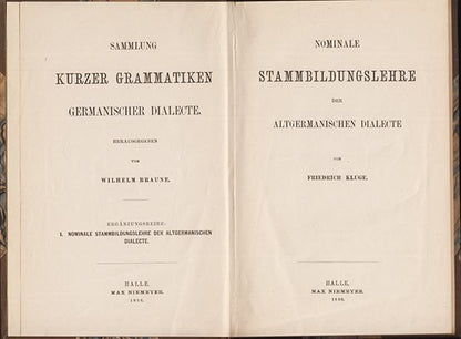 Kluge, Friedrich | Nominale Stammbildungslehre : der Altgermaischen Dialekte