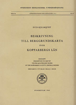 Hjelmqvist, Sven | Beskrivning till berggrundskarta : över Kopparbergs län