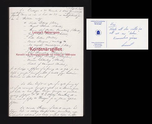 Pettersson, Lennart | Konstnärsgillet : Konstliv och föreningsväsende vid mitten av 1800-talet