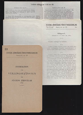Statens Järnvägars Författningssamling | Instruktion : för växlingstjänsten vid Statens järnvägar (Vxi)