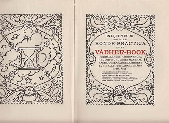 En lijten book som kallas Bonde-Practica : eller Wädher-Book