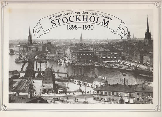 Flygare, Sten [red.] | 10 fotomotiv öfver den vackra staden Stockholm : 1898-1930