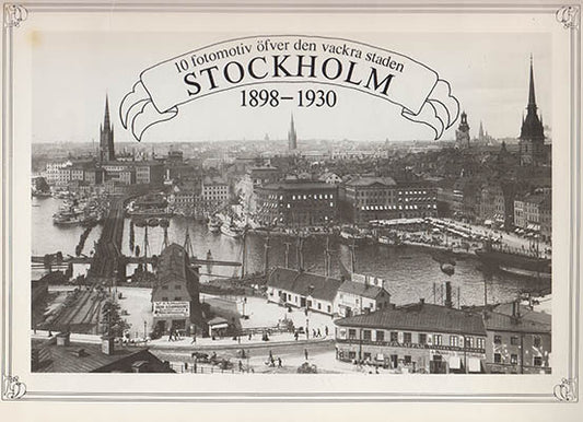 Flygare, Sten [red.] | 10 fotomotiv öfver den vackra staden Stockholm : 1898-1930