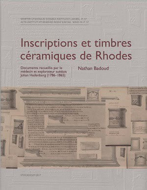 Badoud, Nathan | Inscriptions et timbres céramiques de Rhodes