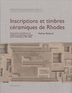 Badoud, Nathan | Inscriptions et timbres céramiques de Rhodes