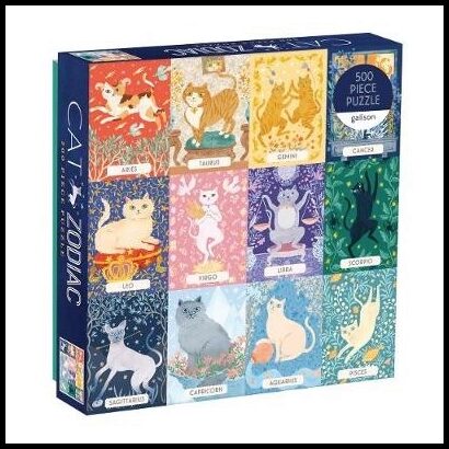 McMenemy, Sarah | Cat Zodiac 500 Piece Puzzle