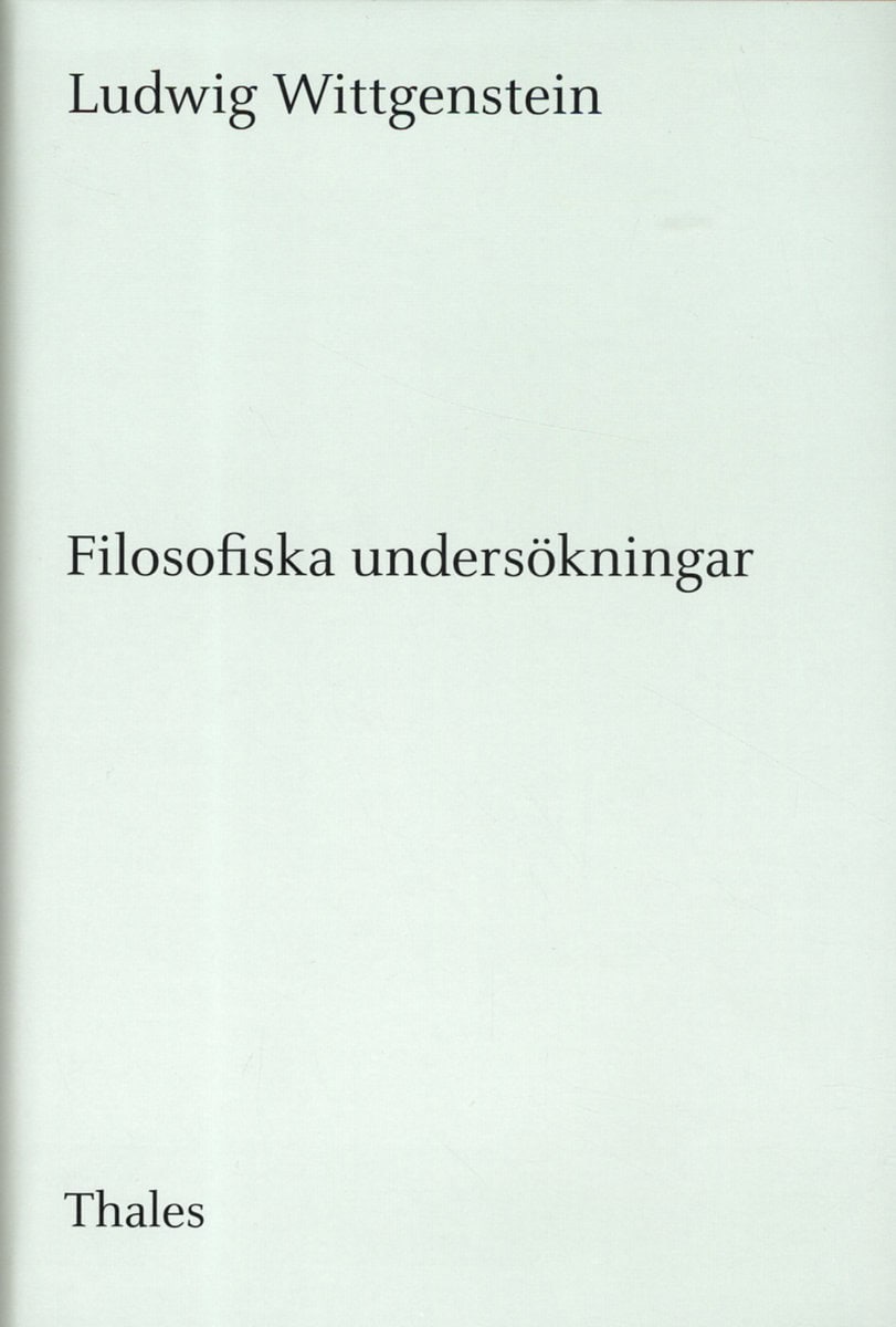 Wittgenstein, Ludwig | Filosofiska undersökningar