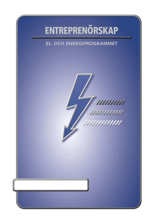 Hellström, Hans | Andersson, Rickard | BokGym Entreprenörskap El, bok