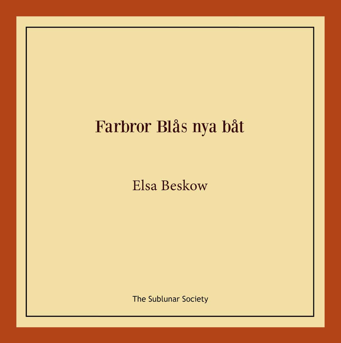 Beskow, Elsa | Farbror Blås nya båt