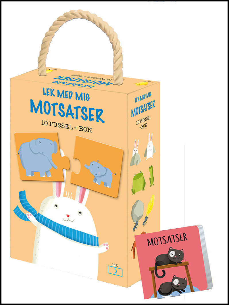 Tomé, Ester | Lek med mig, motsatser : 10 pussel + bok