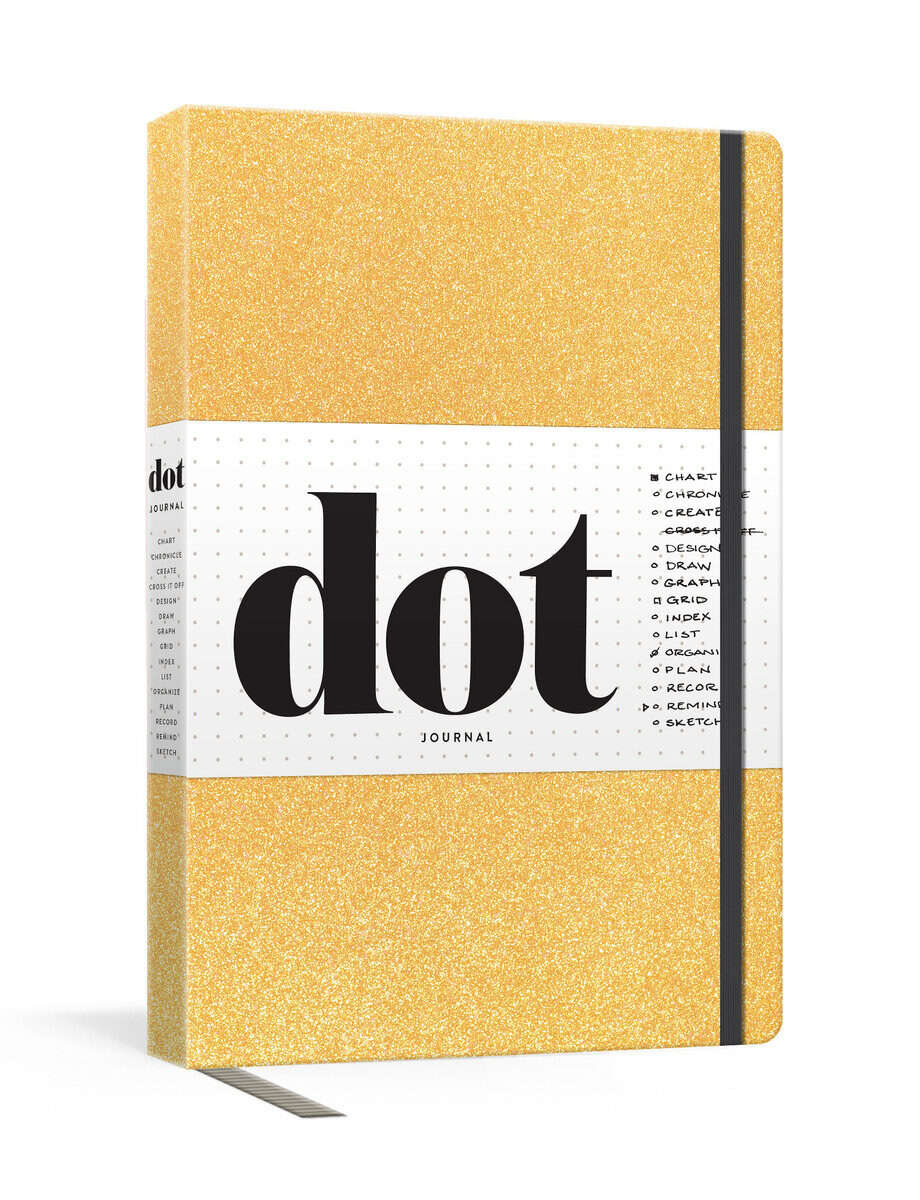 Potter Gift | Dot Journal (Gold) : A dotted, blank journal for list-making, journaling, goal-setting: 256 pages with ela...