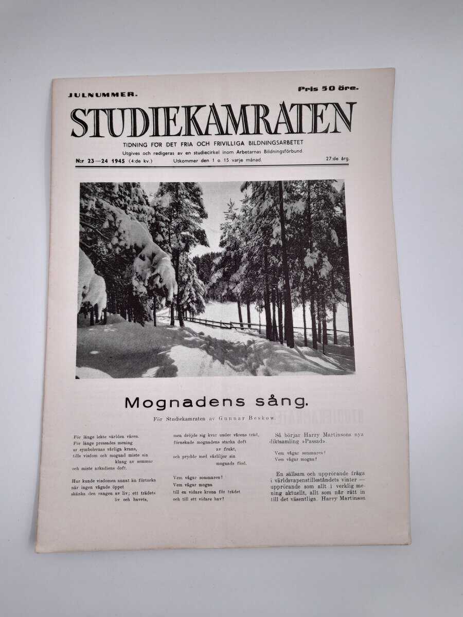 Studiekamraten | 1945/23-24 : Julnummer