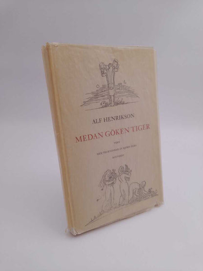 Henrikson, Alf | Medan göken tiger : Sångtexter och talvers / med teckningar av Björn Berg