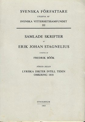 Stagnelius, Erik Johan | Lyriska dikter intill tiden omkring 1818