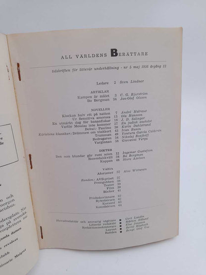 All världens berättare | 1956/5