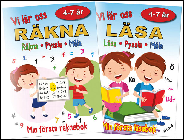 Två pysselböcker : Vi lär oss