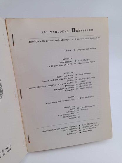 All världens berättare | 1955/8
