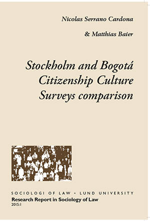 Serrano Cardona, Nicolas | Baier, Matthias | Stockholm and Bogotá Citizenship Culture Surveys comparison