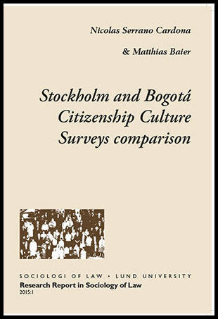 Serrano Cardona, Nicolas| Baier, Matthias | Stockholm and Bogotá Citizenship Culture Surveys comparison