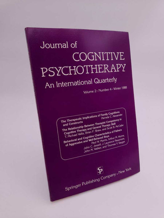 Journal of cognitive psychotherapy | 1988/4