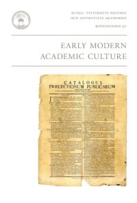 Lindberg (red.), Bo [red.] | Early modern academic culture