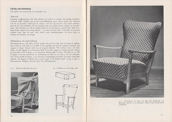 Lindblad, Christina | Möblernas kläder : Hur man syr möbelöverdrag, sängöverkast, kuddfodral, lampskärmar