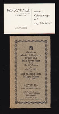 Bradbury, Frederick | British and Irish Silver Assay Office : Marks 1544-1959 with notes on Gold Markings, and Marks on ...