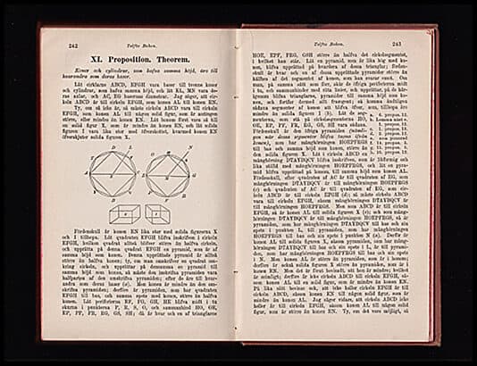 Euclides (Euklides, ca 300 f.Kr.) | Euclidis Elementa : De sex första jemte efte och tolfte böckerna af Euclidis Element...