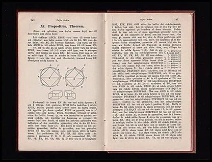 Euclides (Euklides, ca 300 f.Kr.) | Euclidis Elementa : De sex första jemte efte och tolfte böckerna af Euclidis Element...