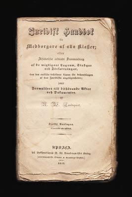 Lundequist N. W. (Nils Wilhelm, 1804-1863) | Juridisk handbok : för medborgare af alla klasser ... 1842