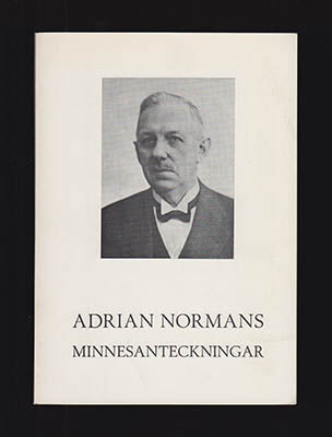 Norman, Adrian | Adrian Normans minnesanteckningar