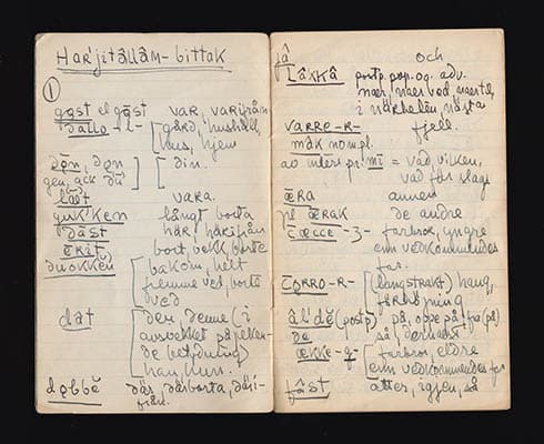 Hansegård, Nils-Erik | Lapska I : Skrivhäfte från 'Nr 6