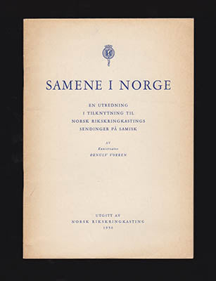 Vorren, Ørnulv | Samene i Norge : En utredning i tilknytning til Norsk rikskringkastings sendinger på samisk