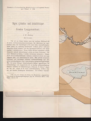 Rosberg, J. E. (Johan Evert, 1864-1932) | Några sjöbäcken med deltabildningar : i finska Lappmarken