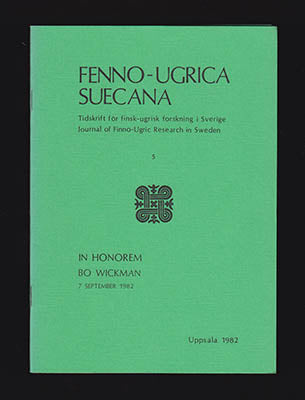 Hansegård, Nils-Erik | Some Figures Concerning the Lexicon of Northern Lappish : In honorem Bo Wickman : 7 september 1982