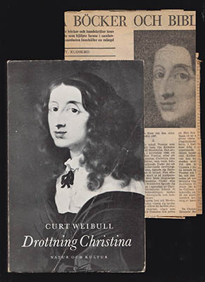 Weibull, Curt | Drottning Christina : Studier och forskningar [Kristina, drottning av Sverige (Christina, 1626-1689)]