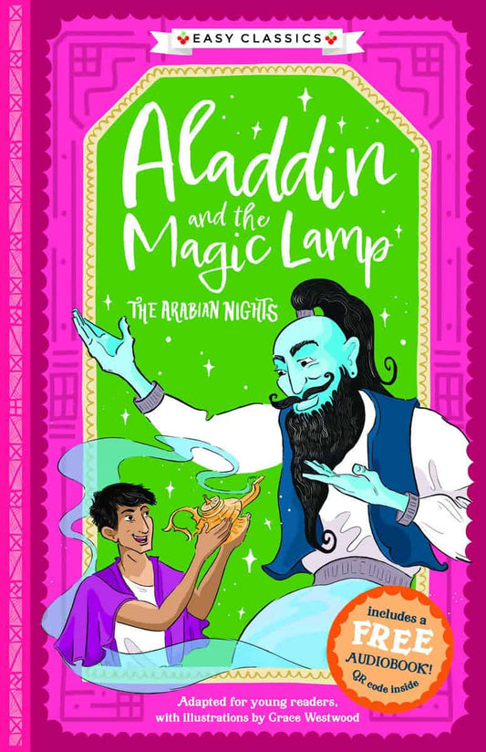 Aladdin and the Magic Lamp (lättläst) (med bonusmaterial)