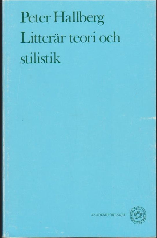 Hallberg, Peter | Litterär teori och stilistik