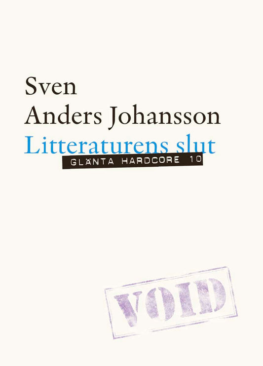 Johansson, Sven Anders | Litteraturens slut