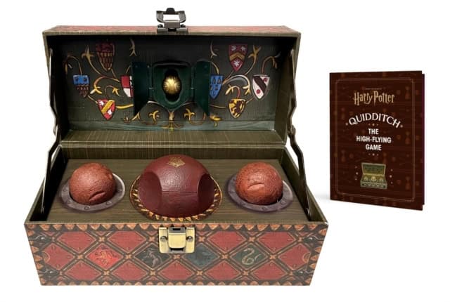Press, Running | Harry Potter Collectible Quidditch Set (Includes Removeable Golden Snitch!)